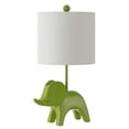 thumbnail image 4 of SAFAVIEH Ellie 20 in. Elephant Green Ceramic Table Lamp with 100% White Cotton Shade, 4 of 6