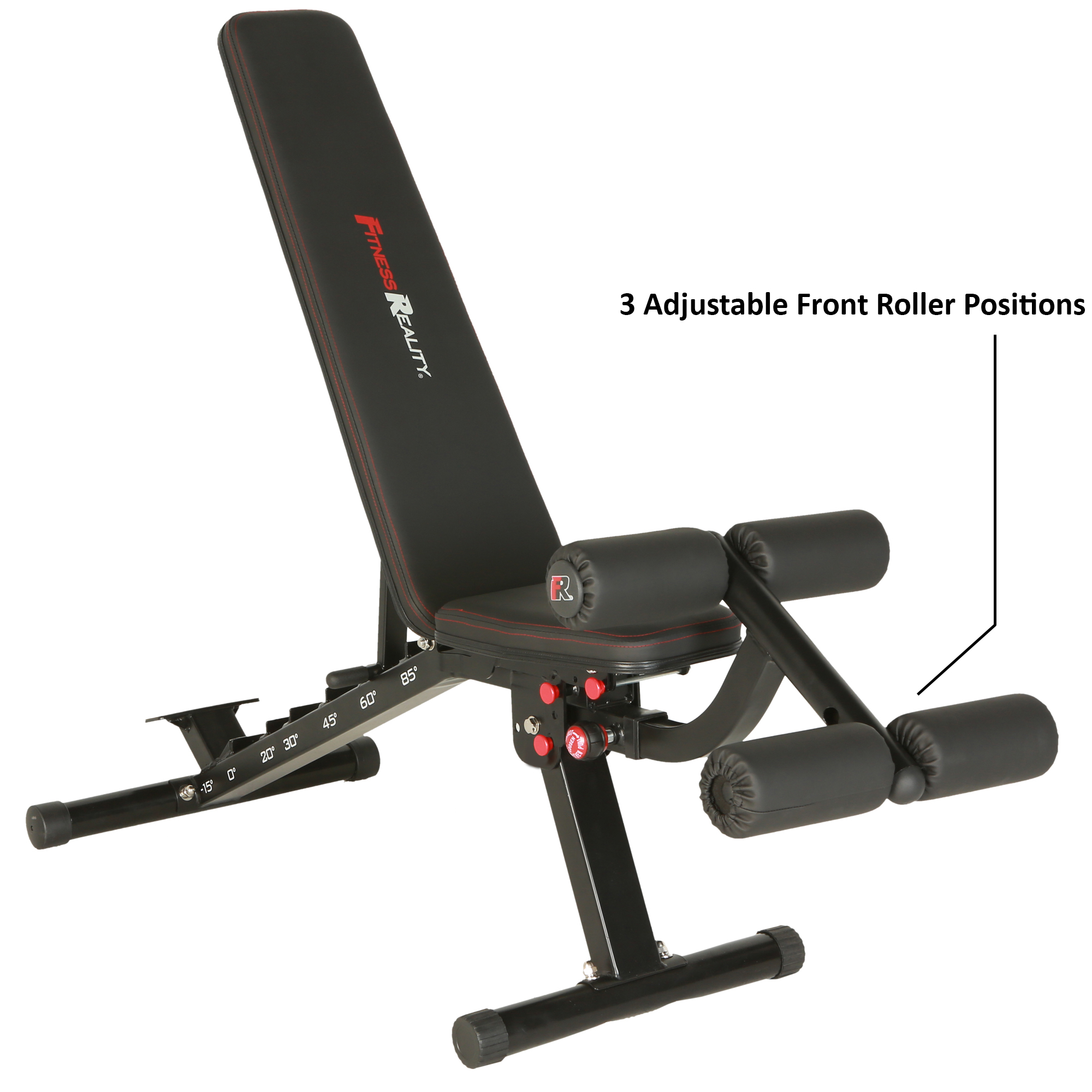 Fitness Reality 2000 Super Max Extra Large Adjustable Utility FID Weight Bench with Detachable Leg Lock-Down - image 3 of 15