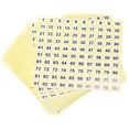 thumbnail image 4 of Uxcell 0.39" Etiquetas de Número Redondas Número 1100 Etiqueta de Papel Recubierto 15 Hojas, 15Pcs, 4 of 5