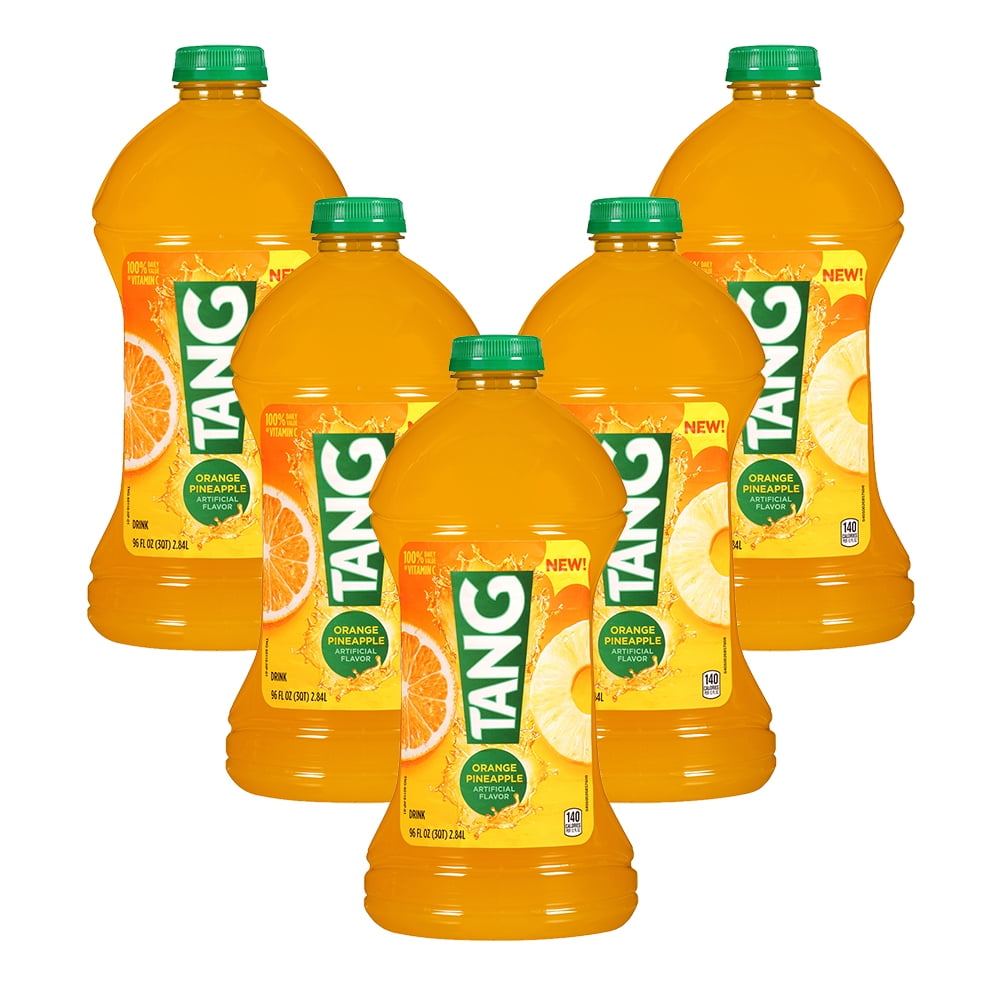 (5 Pack) Tang Juice, Orange Pineapple, 96 Fl Oz, 1 Count