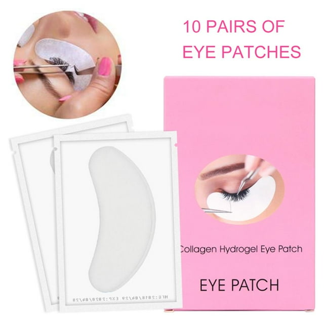 pitrice Hydrogel Under Eye Pads Lint Free Eye Gel Pads for Extensions Paper Pads Grafted Eyelash Stickers