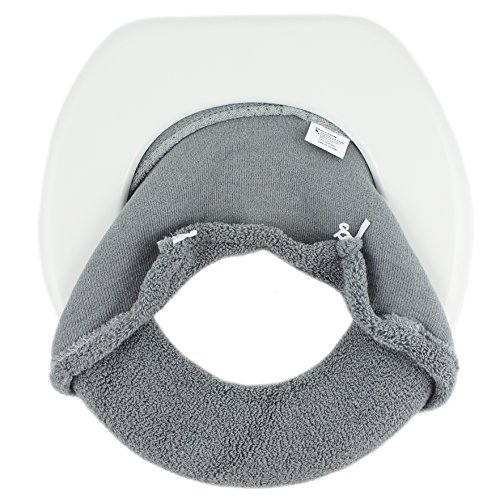Warm-n-Comfy Housse de Siège de Toilette en Tissu Doux