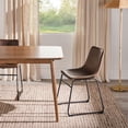 thumbnail image 4 of Walker Edison 59" Wood Dining Table with Tapered Legs in Walnut, 4 of 15