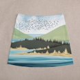 thumbnail image 5 of Mountain Lake Reflections Women's High Waist Skirt Stretchy Casual Mini Skirt, 5 of 8