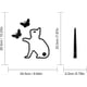 thumbnail image 4 of Lovely Cat and Butterfly Animal Car Sticker Funny Cat Moving Tail Waving Wiper Sticker Rear Window Wiper Decal Windshield Wiper Sticker Vinyl Decal fo, 4 of 5