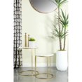 thumbnail image 2 of Pemberly Row 2 Piece Round Marble Top Nesting Tables in White and Gold, 2 of 2