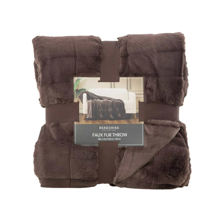Berkshire faux fur throw sale