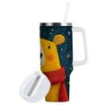 thumbnail image 2 of 30 oz Stainless Steel Tumbler Vacuum Insulated Leak Proof Stainless Steel Coffee Cup Water Bottles Cartoon Christmas Yellow Bear, 2 of 9