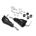 thumbnail image 1 of Unique Bargains 1 Set Universal Coffin Cut Large Motorcycle Handlebar Hand Guards Replacement Black Plastic, 1 of 7