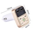 thumbnail image 1 of Adaptador De Transmisor Fm Para Automóvil Cargador de coche de llamada 12V-24V Adaptador de coche de radio M con pantalla digital Oro Sywqhk Accesorios para autos y motos, 1 of 2