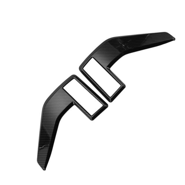 Moldura de la cubierta de ventilación del guardabarros Unique Bargains para Ford F-150 2021-2024 Patrón de fibra de carbono negro 1 juego