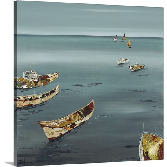 Great BIG Canvas | "Open Sea" Canvas Wall Art - 24x24
