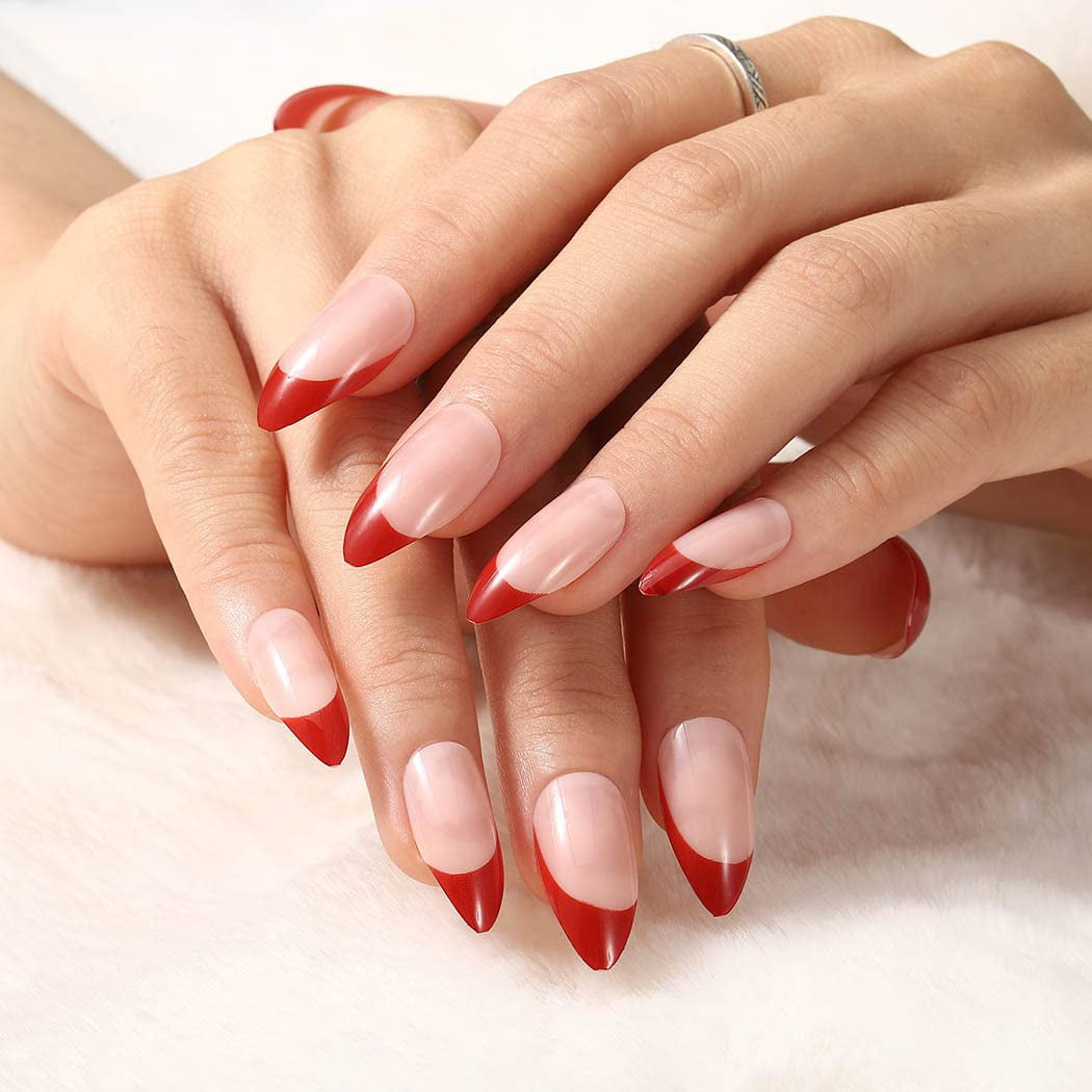 Buy RED FRENCH Chrome-press in Nails-luxury Nails-aesthetic Nails-chrome  Nails-red Chrome Nails-red French Nails-fake Nails-glue on Nails-free  Online in India - Etsy