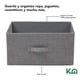 thumbnail image 3 of Cómoda Cajonera con 2 Cajones de Tela Estructura de Acero 50x30x45 cm gris, 3 of 8