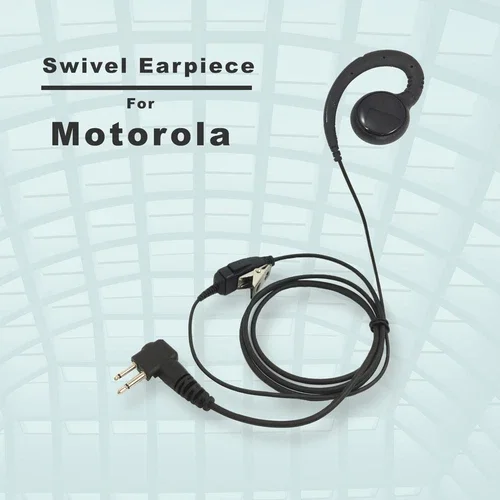 Ptt Mic Swivel Earpiece For Motorola Radios Cp110 Cp200 Cls1110 Cls1410 Rdm2070D