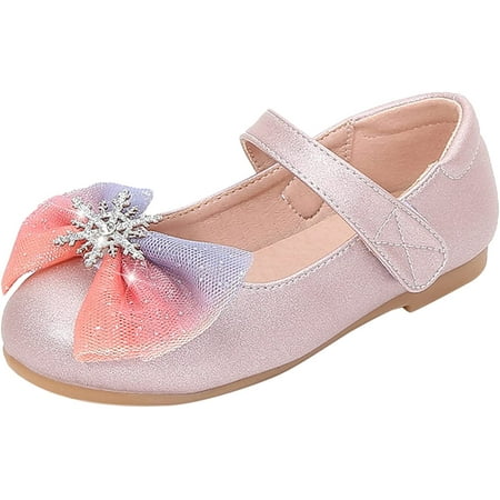 

Toddler/Little Kid/Big Kid Girls Sandals Slip On Soft Shoes Rubber Non-Slip Bowknot Sandals with Ankle Strap
