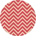 thumbnail image 1 of Ahgly Company Machine Washable Indoor Round Transitional Red Area Rugs, 8' Round, 1 of 7