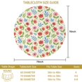 thumbnail image 3 of Pioneer Flower Floral Print Pattern Round Tablecloth 60 X 60 Inch, Wrinkle Resistant Wipeable Table Cloth for Kitchen Dining Picnic Patio Party, 3 of 6