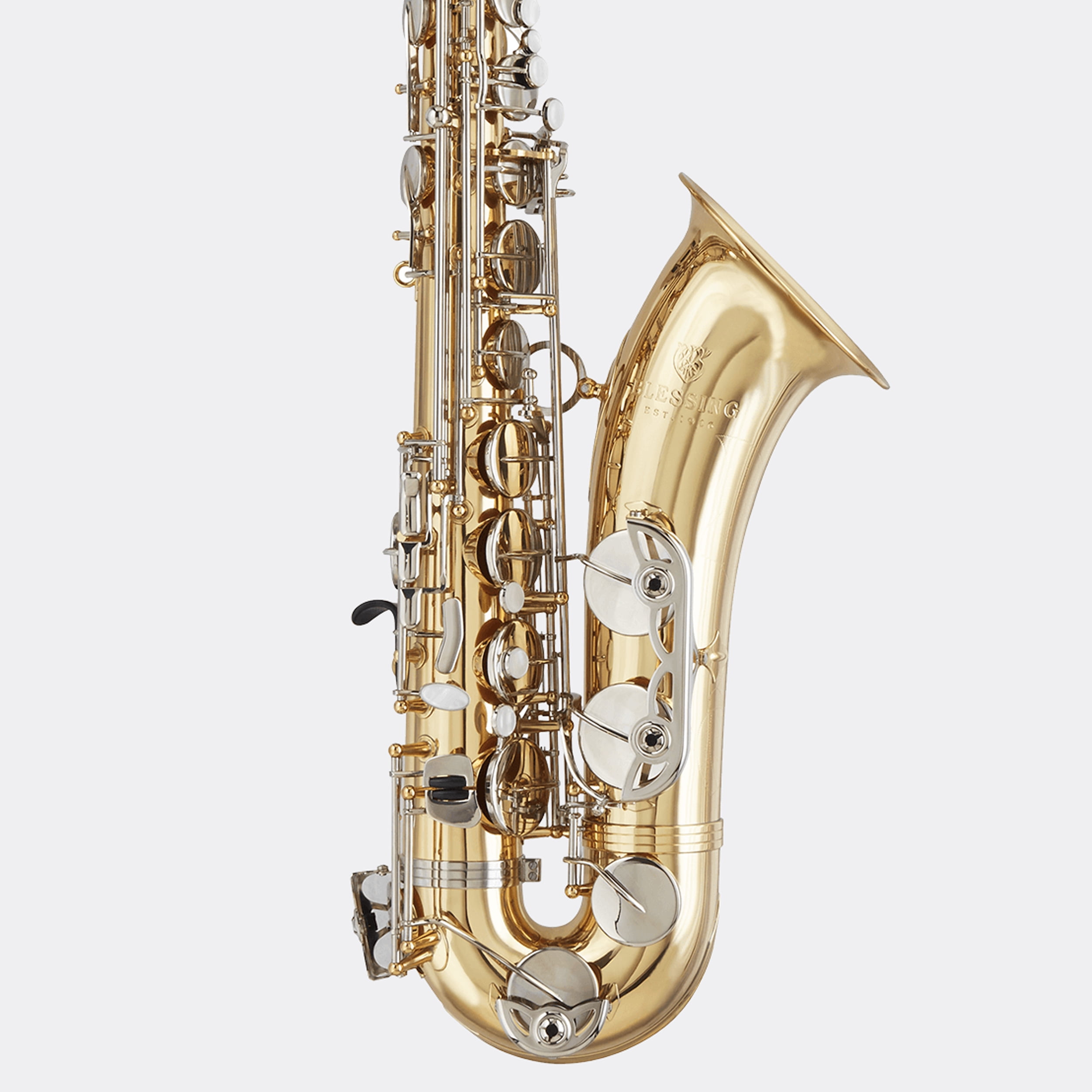 Blessing Bb Tenor Saxophone, Gold lacquer, Outfit