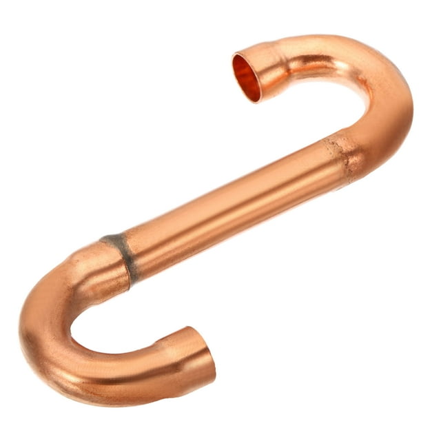 Unique Bargains 1/2 Inch ID S-Trap Copper Pipe Fittings, Welding Solder Sweat Connection for HVAC Refrigeration Air Conditioning