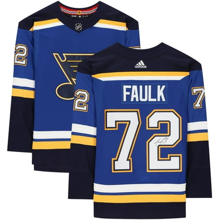 Justin Faulk St. Louis Blues Autographed Blue Adidas Authentic Jersey - Fanatics Authentic Certified