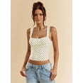 thumbnail image 5 of Women'S Square Neck Sleeveless Tank Tops Basic Tight T Shirts Color XS, 5 of 9