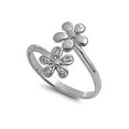 thumbnail image 1 of Transformation of Self Flower Cubic Zirconia Ring Sterling Silver 925, 1 of 2