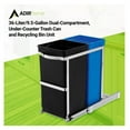 AdirHome 36Liter UnderCounter Trash Can and