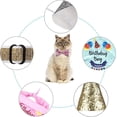 thumbnail image 3 of Sombrero decorativo para perro para fiestas Sombrero decorativo para fiestas Accesorios para animales Bufanda triangular Accesorios para perros para fiestas Lazo, decoración de cumpleaños (azul), 3 of 5