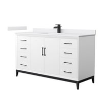 Wyndham Collection Wch818160s-Vca-Unsmxx Amici 60" Free Standing Single Basin Vanity Set -