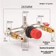 thumbnail image 1 of Accessoire de Compresseur d'Air Sans Huile Silencieux à Liaison Droite avec Valve de Sécurité et Valve de Sortie - Pression Non Réglable, Compatible avec les Supports Barma Communs (Support Barma Standard Simple), 1 of 5