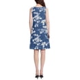 thumbnail image 3 of FORMRS Summer Dress for Women Loose U Neck Sleeveless Midi Beach Sundresses with Pockets, Floral Ocean Waves, 3 of 8