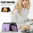 thumbnail image 5 of SaniMore for Samsung Galaxy S23 Plus Case, Magnetic Wallet Case with Shoulder & Wrist Strap for Women/Girls, PU Leather Card Holder Flip Kickstand Cover for Samsung Galaxy S23 Plus 5G, Purple, 5 of 8