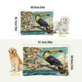 thumbnail image 4 of Qxltty Toucan Bird Ped Pad Wear-resistant and Hard to Bite Through Sleeping Pad for Small Medium Large Dogs Winter Pet Bed 24×18in, 4 of 6