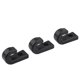 thumbnail image 4 of Viccilley Ganchos para Kayak en Forma de J, Ganchos de Amarre de Nailon Negro para Kayak, Cuerda elástica, canoas, Botes, Accesorio, Paquete de 25, 4 of 5
