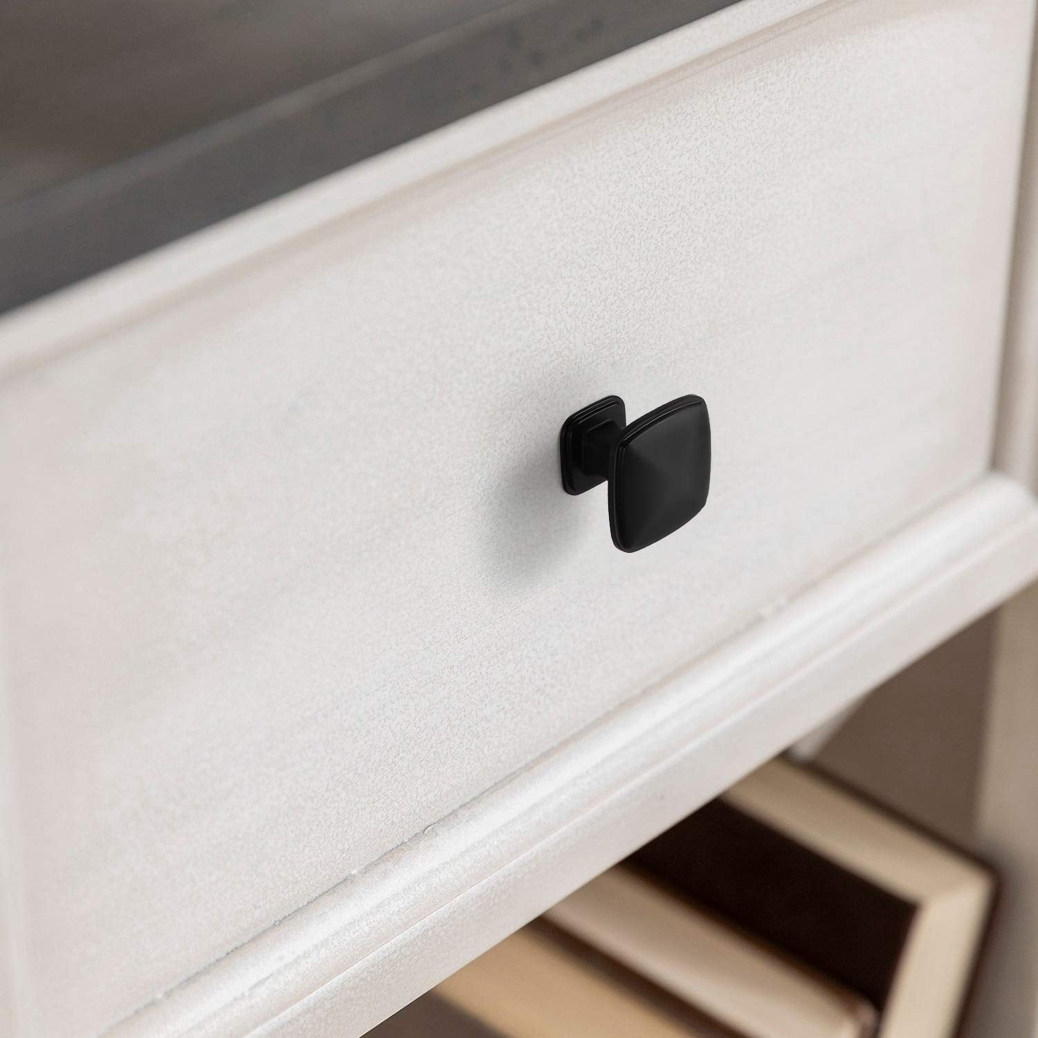 10 Pack K0003MB Matte Black Cupboard Drawer Knobs Kitchen Cabinet Knobs Single Hole Cabinet Handles Dresser Knobs