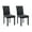 Black - PU, variant on Guyou Faux Leather Dining Chairs Set of 2, Mid Century Modern Solid Wood Parsons Chairs, Button Tufted Upholstered Armless Kitchen Side Chairs with High Back for Dining Room Kitchen Restaurant, Black