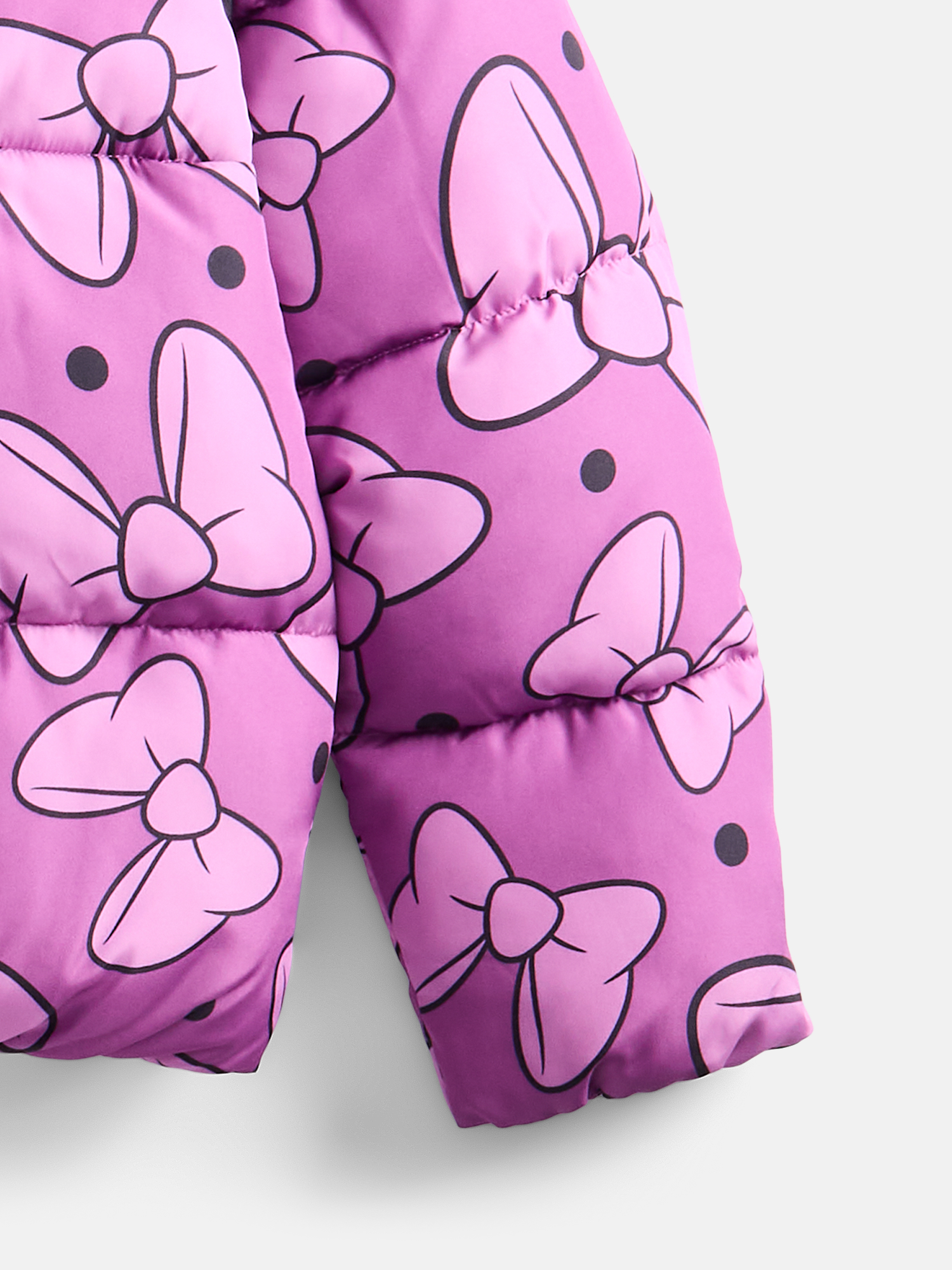 Disney Minnie Mouse Girls Mock Neck Puffer Jacket photo 3