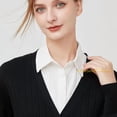 thumbnail image 6 of LoudSung Fake Collar Detachable Half Shirt Blouse False Collar Elegant Dickey Office Collar Design for Women Girls, 6 of 7