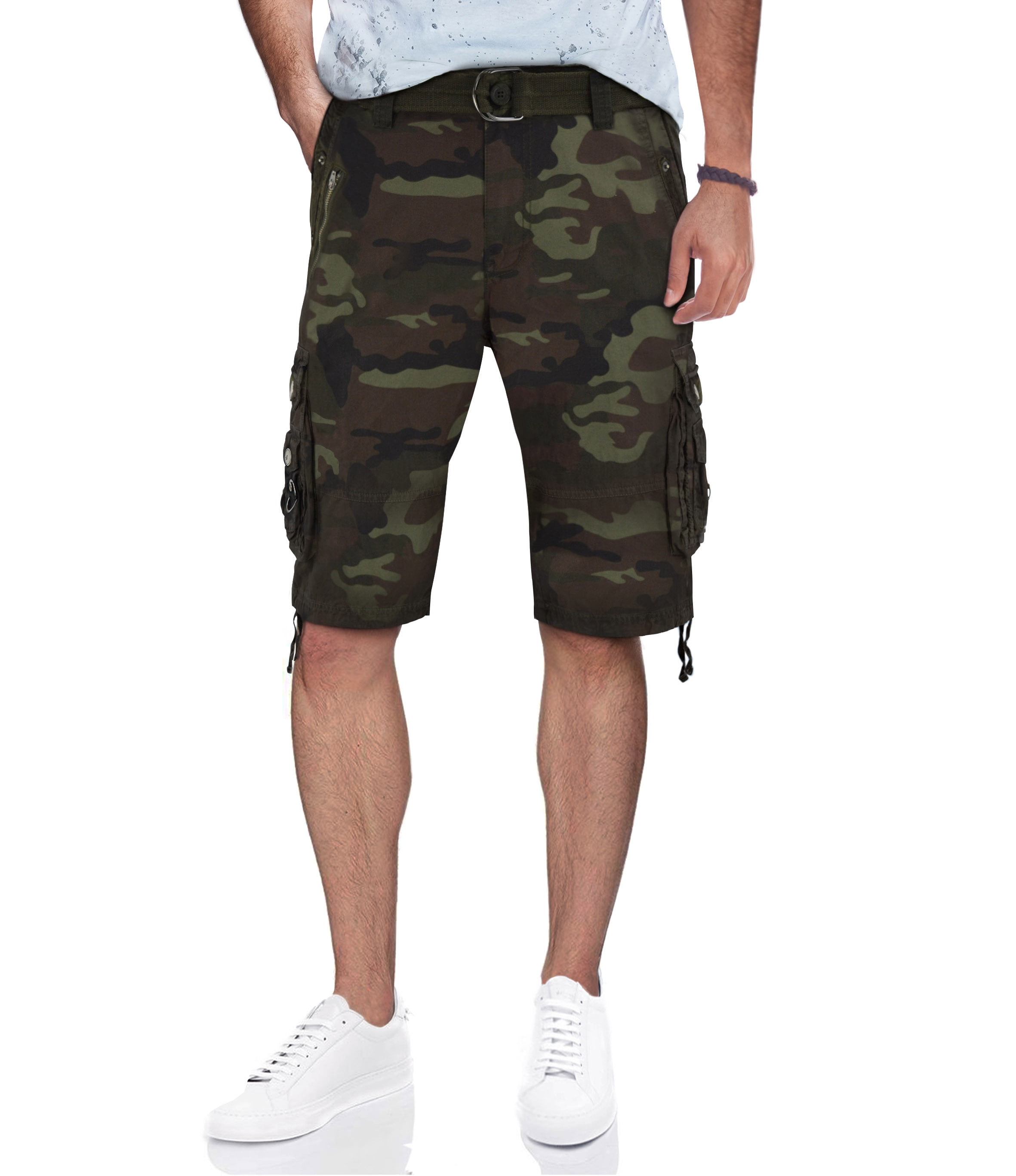 XRAY Men's Belted Tactical Cargo Shorts 12.5