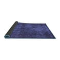 thumbnail image 2 of Ahgly Company Indoor Round Abstract Blue Modern Area Rugs, 7' Round, 2 of 4