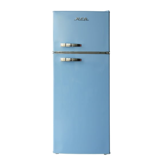 RCA 7.5 Cu. Ft. Retro Top Freezer Refrigerator RFR786,  Blue