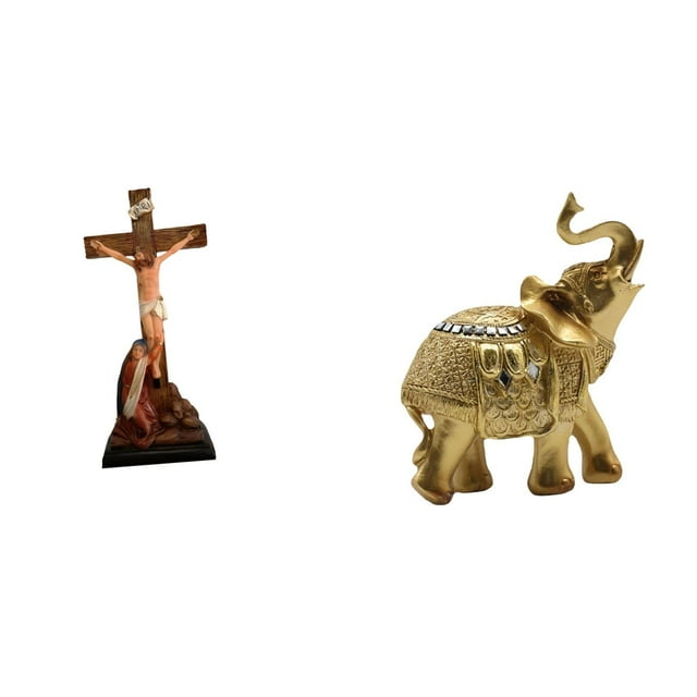 Escultura Religiosa De Elefante Sagrado De La Madre María, Adorno Para Dormitorio, Mesa, Oficina Y Figura De Animal De Resina, Artesanías Para El Hogar, Estante, Escritorio, Decoración.