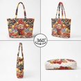 thumbnail image 4 of XYZCANDO Christmas Cat Print Padded Shoulder Handbag Large Capacity Quilted Handle Tote for Holiday Shopping Travel Work Casual Daily Use with Roomy Compartments, 4 of 7