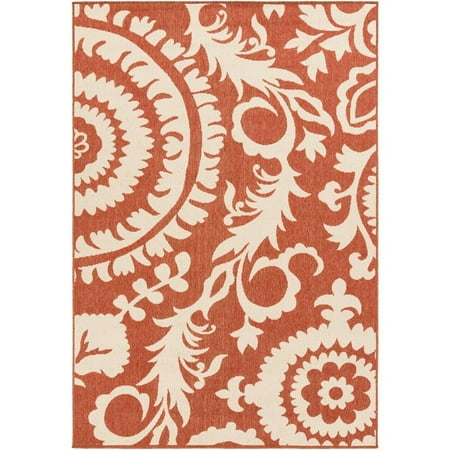 Floral Pattern Green Wool - surya big pine floral indoor outdoor rug