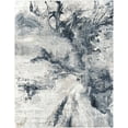 thumbnail image 2 of Hauteloom Marble Swirl Collection Abstract Coastal Living Room Bedroom Dining Room Area Rug - Modern Contemporary Bohemian - Grey, Blue, Mustard - 5'3" x 7'3"', 2 of 15