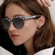 thumbnail image 2 of Lentes de Sol CARFIA Acetato Blanco y Negro Ojo de Gato Polarizados para Mujer, 2 of 9