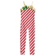 thumbnail image 3 of ZDHoor Girls Christmas Candy Cane Striped Sequins Dance Unitard Jumpsuit Stage Performance Costume Red-H 8, 3 of 6