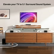 ULTIMEA 5.1 Surround Sound Bar, Virtual Surround Sound System, 350W Sound bar for TV with Wireless Subwoofer and Rear Speakers, 3D Surround and Bass Adjustable, Poseindon M3T