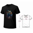 thumbnail image 2 of Colorful Tiger T-shirt Fluorescent short sleeve Unisex tees T-shirt Art gift shirt Mexicana, 2 of 5